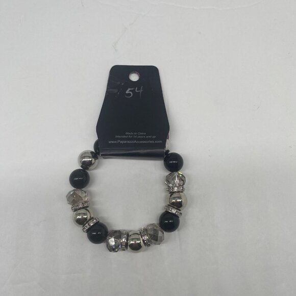 Paparazzi Jewelry Camera Chic Black and Sliver Bracelet Item 54 - Picture 4 of 5